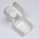 Box under the bento-port with a window, white, 14 x 14 x 8 cm