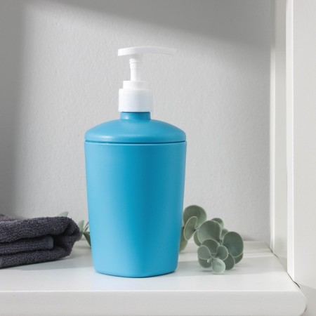 Aqua liquid soap dispenser, 300 ml, blue color-1