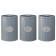 Set of storage cans Smart Solutions Zinco, Gray Color, 1.2 l