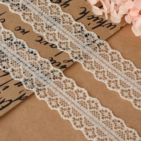 Capricon lace, 30 mm × 10 ± 1 m, milk color-1