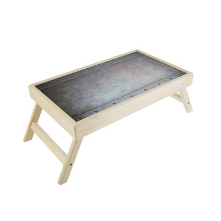 Breakfast table "steel" glass surface 50x30cm