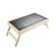 Breakfast table "steel" glass surface 50x30cm