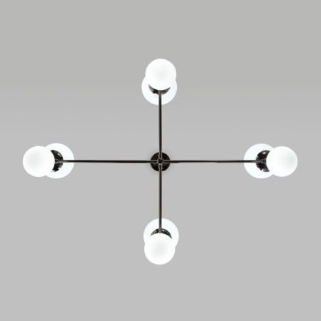 Ceiling Lamp EUROSVET Bubble 30182/8, E27, G9, 8x20W, 1000x760 mm, color black pearls-2