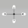 Ceiling Lamp EUROSVET Bubble 30182/8, E27, G9, 8x20W, 1000x760 mm, color black pearls