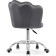 Computer chair BUD GREY, Metal/velor, Chrome/Gray 55x47x75 cm