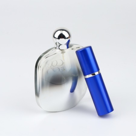 Perfume bottle, with a spray, 10 ml, blue color-12