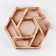 Wooden box "hexagon" with partitions 28x24.5x5 cm, color exotic