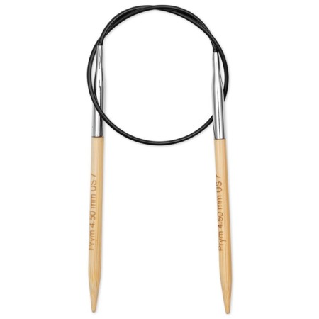 Circular knitting needles, bamboo, 4.5 mm/40cm, 1 pc-1