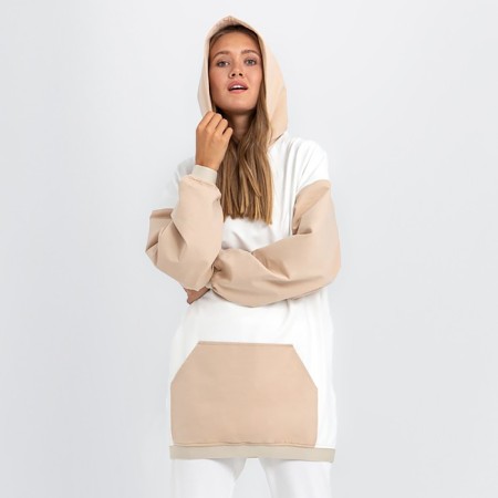 Hudy female minku: casual collection beige color/ecrew, rn 48