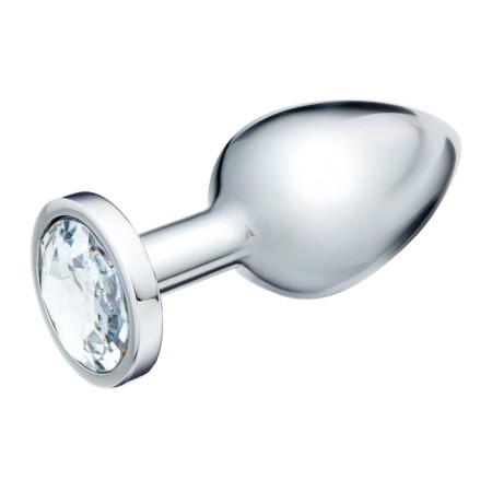 Anal traffic jam-hoods, silver, transparent crystal, d = 34 mm-1