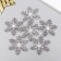 Foamir's blank "Snowflakes" 6 cm, set 6 pcs, silver