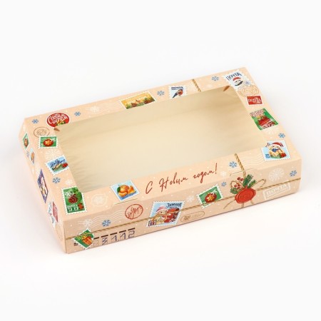 Folding box "New Year's Post", 20 x 12 x 4 cm, New Year-1