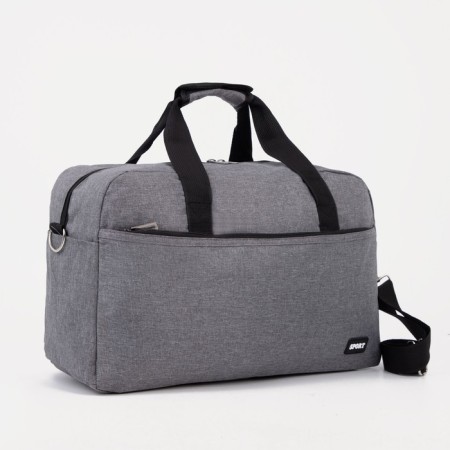 Road bag with lightning, 3 outer pockets, color gray color
