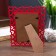Photo frame plastic 10x15 cm "heart" raspberry 20.8x16 cm