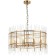 Suspended chandelier SIA 8xe14 40w, size 60x60x46-150 cm, bronze color