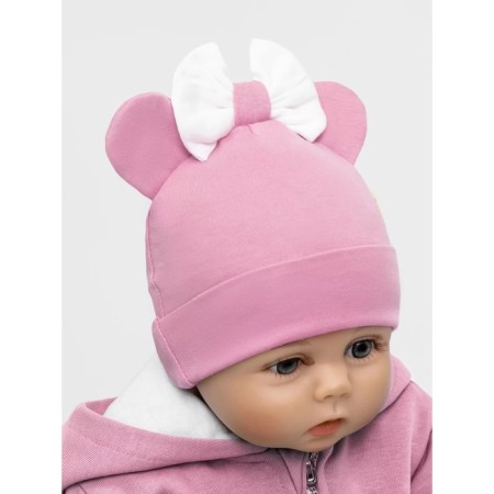 Children's cap Amarobaby Nature Essence Mini, size 38-40, pink color-5