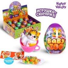A toy-surprite with sweets Baby Zoo, mix