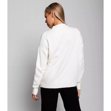 Female jumper, milk color, size 44-48 (One size)-2