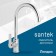 Santek kitchen mixer "Lindos", chrome
