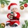 Little Gentleman feeding bottle, New Year's, classic throat, 3 months, 250 ml., Cylinder, with handles