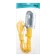 A portable Luazon Lighting lamp with a switch under the lamp E27, 5 meters, yellow