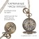 Pocket watch "anchor", quartz, d dial - 3.5 cm
