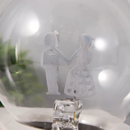 Plasmic ball "couple" color 8.5x8.5x17 cm Risalux-5