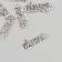Decor metal for creativity "mountains" 2.5x1 cm