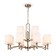 Suspended lamp Freya FR1007PL-12BS Riverside, 880x880x1555 mm, E14, 12x40W, brass color