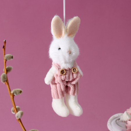 Soft toy "Bunny" on the suspension, 14 cm, color mix-2