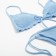 Swimsuit female separate minku color blue, size 44