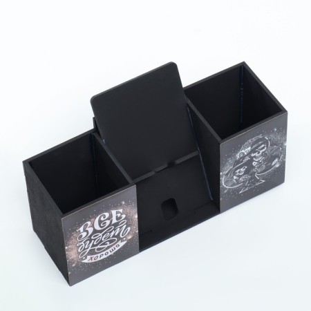 Organizer for the office with a stand for the phone "Everything will be fine" 23x7x14 cm-5