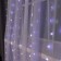 Garland "Curtain" 2 × 3 m Rosa, IP20, silver thread, 450 LED, glow white, 8 modes, 220 V