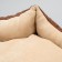 Hexagonal bed, 52 x 50 x 15 cm, microvelvet, mix