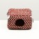 House "rectangle" for rodents 19*19*12 cm, calico, fleece, foam