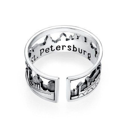 Ring "Peter", echoing with oxidation, 20 size-1