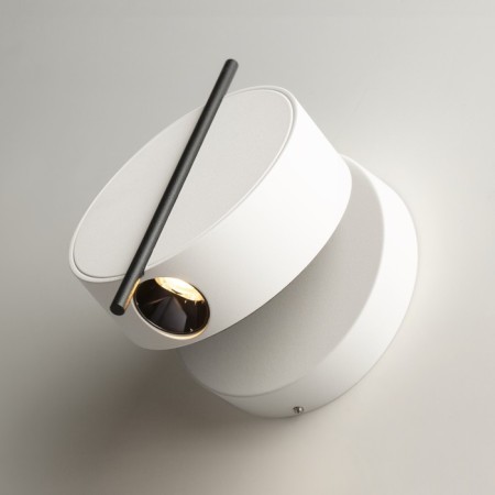 Bra Maytoni Mod180wl-L4W3K, LED, 4W, 6.65x10x14 cm, 200lm, white color and brass-3