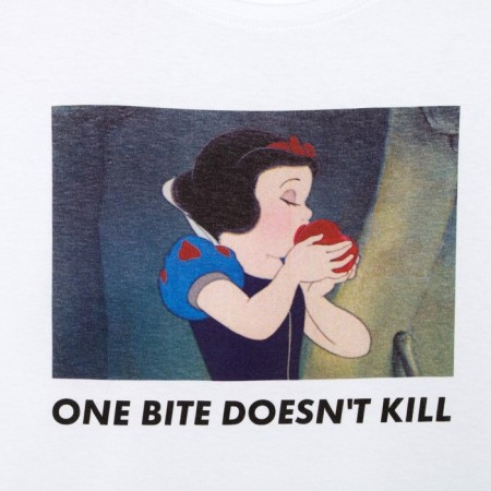 Snow White T -shirt Oversize Princess, white color-1