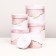 Set of hats 5 in 1 "tenderness" pink, 22 x 19.5, 14 x 13 cm
