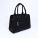 Lightning tout bag, external pocket, long belt, black color