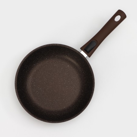 Pan, d = 24 cm, removable handle, anti -stick coating, color coffee marble-1