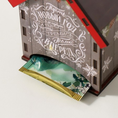 Tea house "New Year's wishes" 10.5x9.5x12 cm mix-5