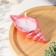 Candle "shell" in a candlelight of gypsum is small, 11.5x5.5x3.5 cm, pink