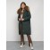 Coat insulated winter female, size 46, dark green color