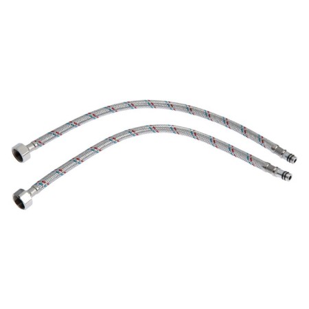 Kitchen mixer Zein ZC2033, flexible surge, crane boux brass 1/2 ", white/chrome-4