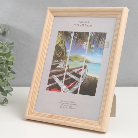 Photo frame tree "Image Art" C18 15x21 cm, (plastic screen), natural wood-1