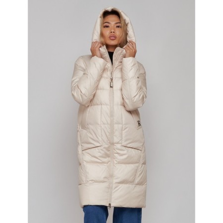Coat insulated winter female, size 48, color light-beige-21
