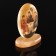 Icon oval on delivery with the background "Holy Trinity", Selenite