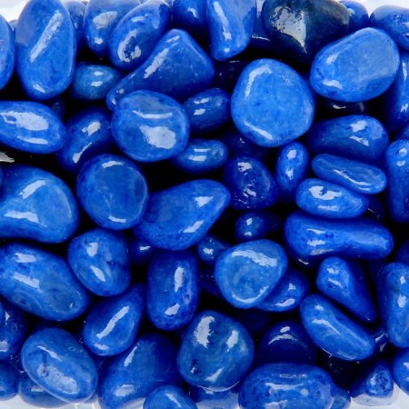 Soil for aquarium (5-10 mm), blue, 350 g