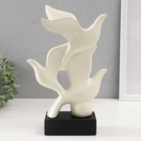 Souvenir Ceramics "Three Birds" White 8x17.5x29.5 cm